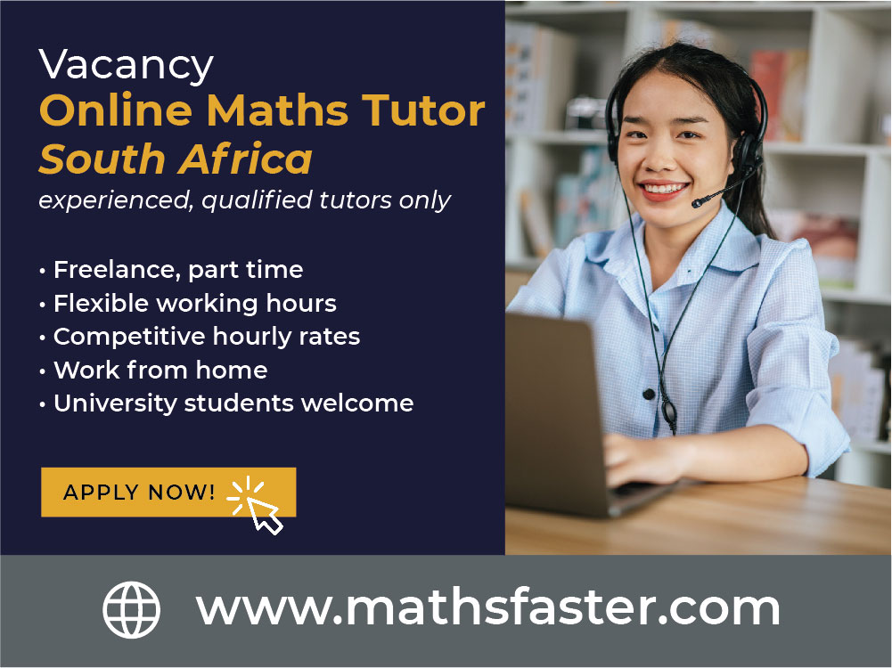 Maths Tutor Jobs South Africa - Maths Faster